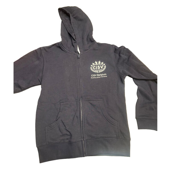 Zip-up hoodie retro blue