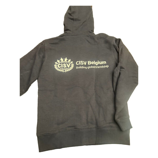 Zip-up hoodie retro blue